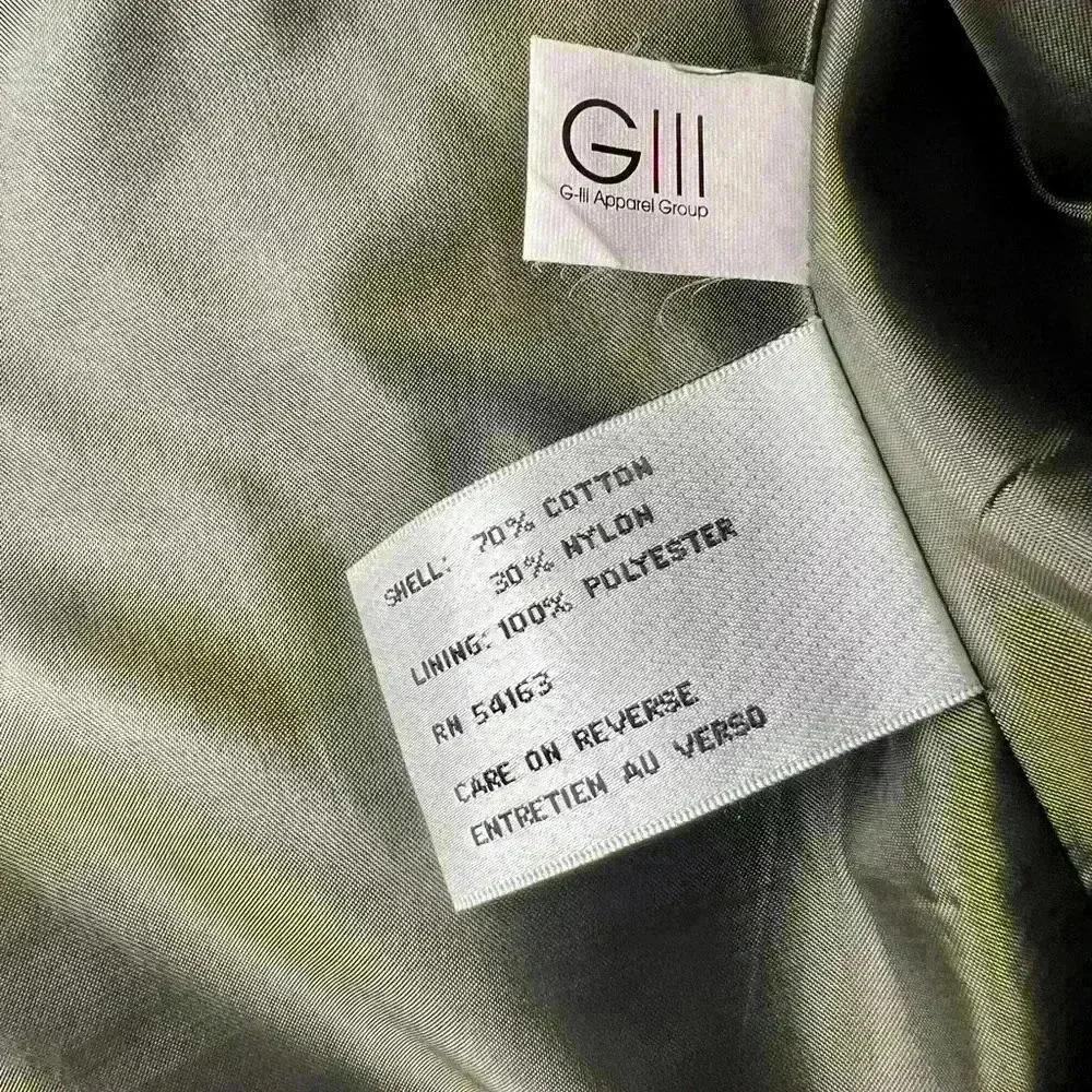 Kenneth Cole Women’s Anorak Olive Green Utility Jacket Size Medium - Picture 15 of 16